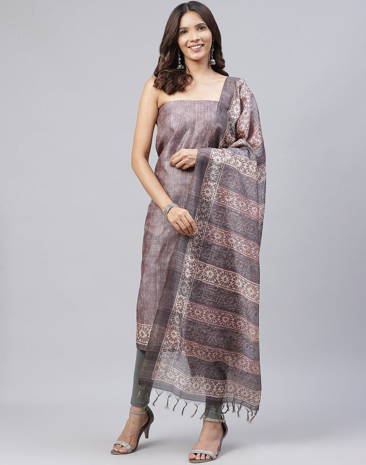 Chanderi Printed Suit Piece