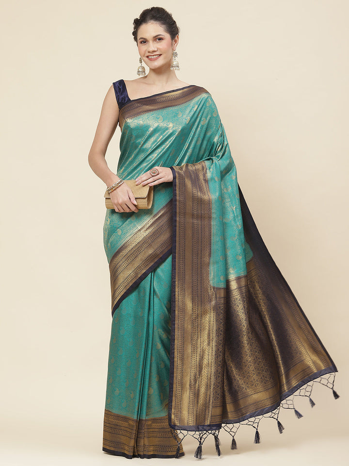 Zari Jaal Woven Handloom Saree