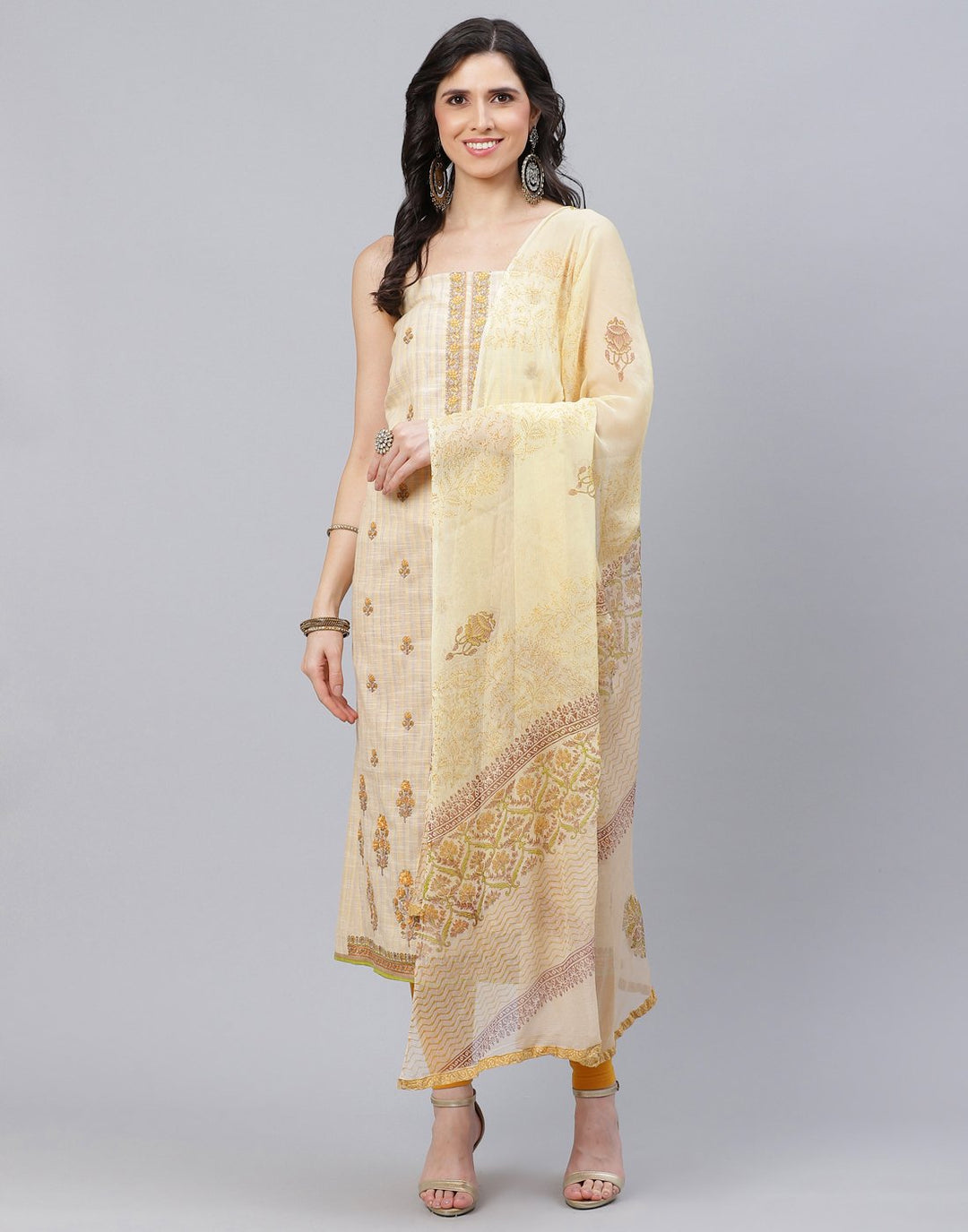 Cotton Embroidered Suit piece