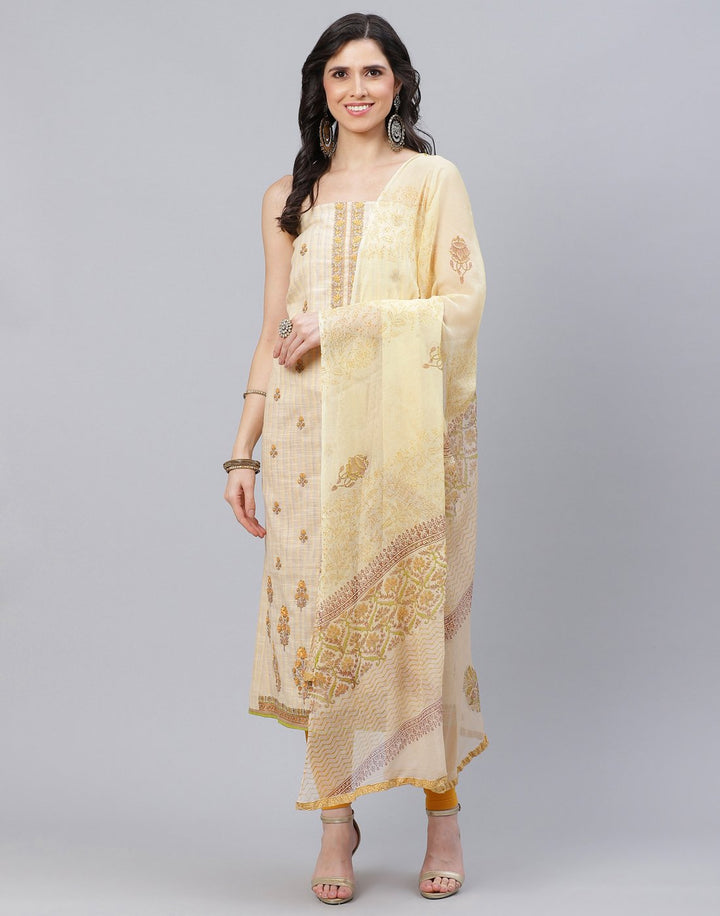 Cotton Embroidered Suit piece