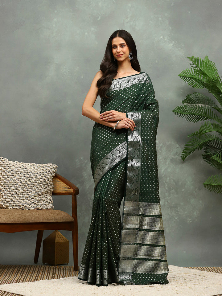 Woven Booti Art Silk Saree