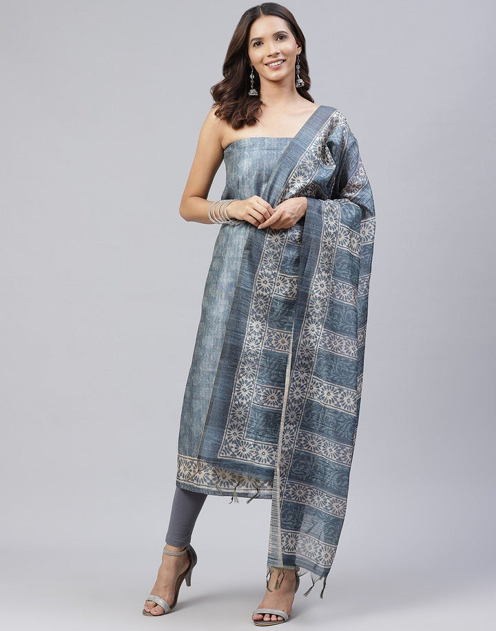 Chanderi Printed Suit Piece