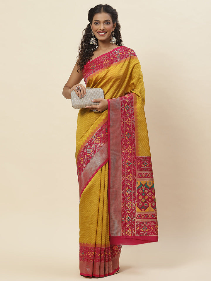 Zari Jaal Woven Handloom Saree