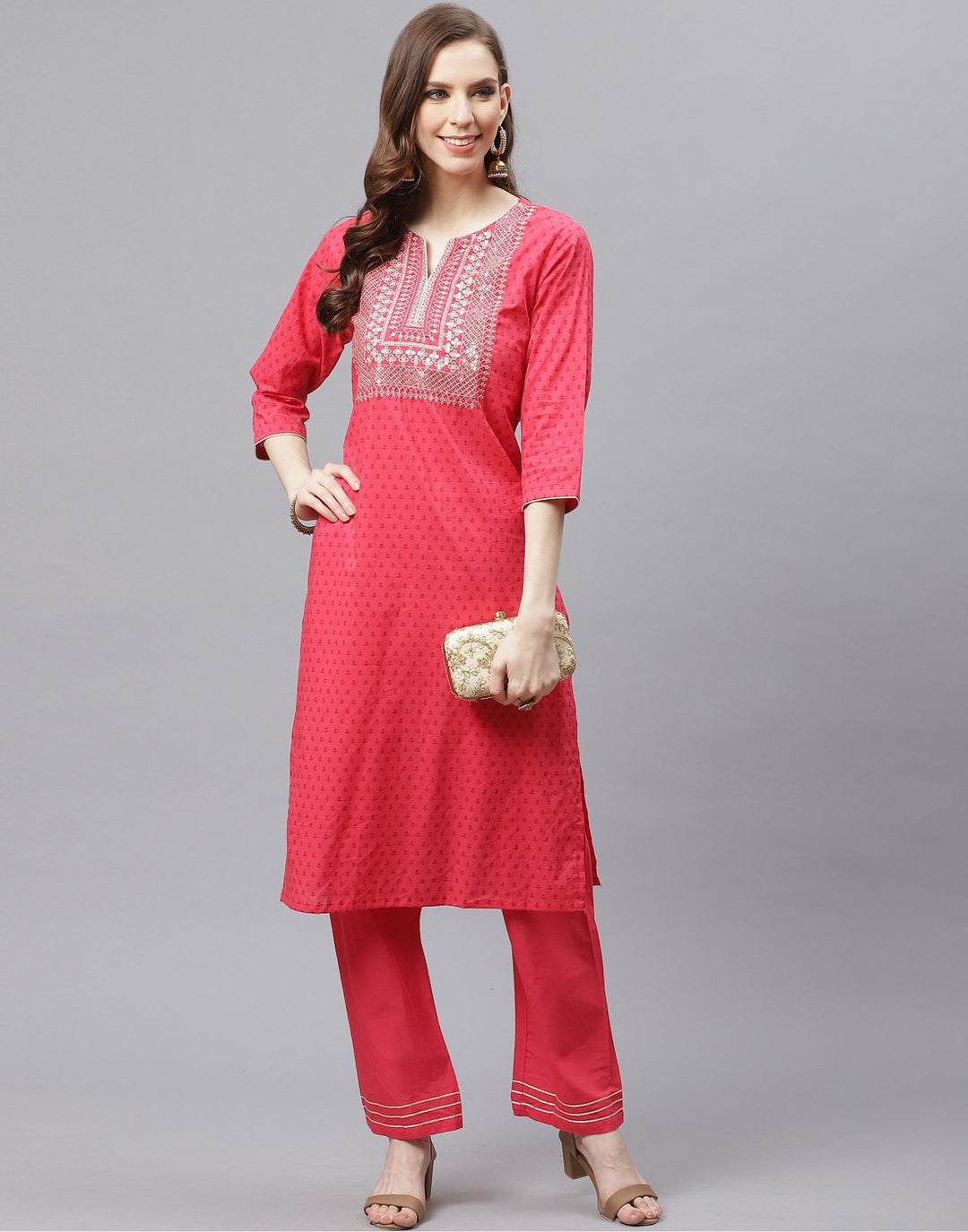 Cotton Kurti Palazzo Set