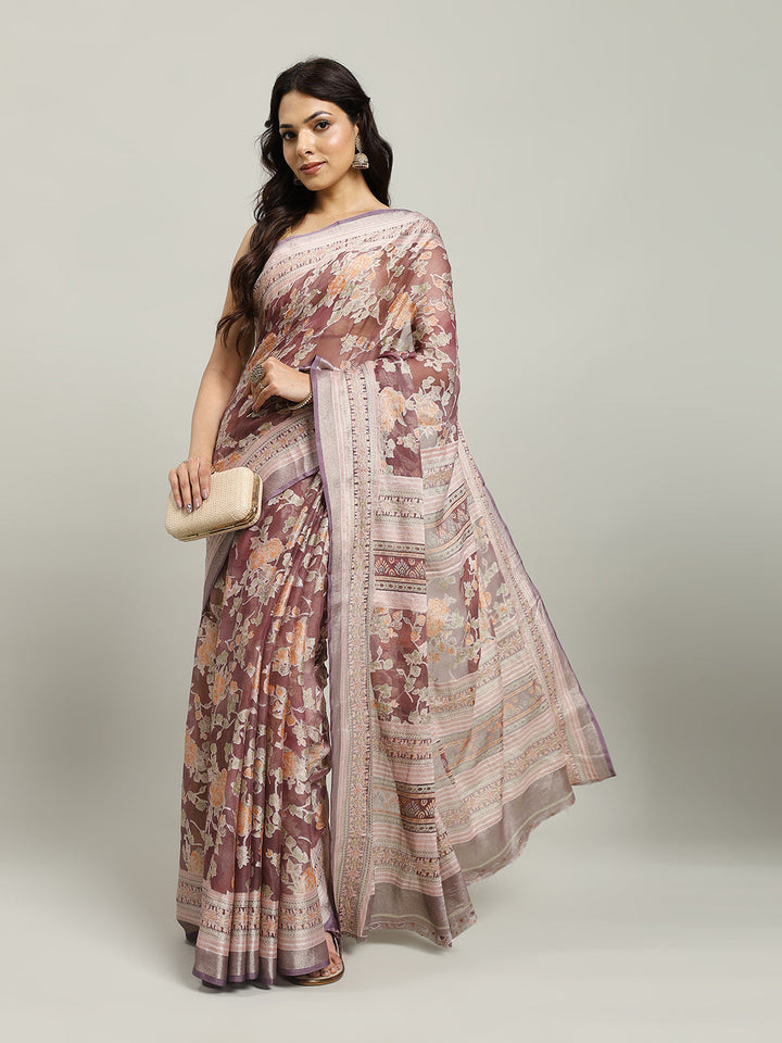 Digital Printed Georgette Saree