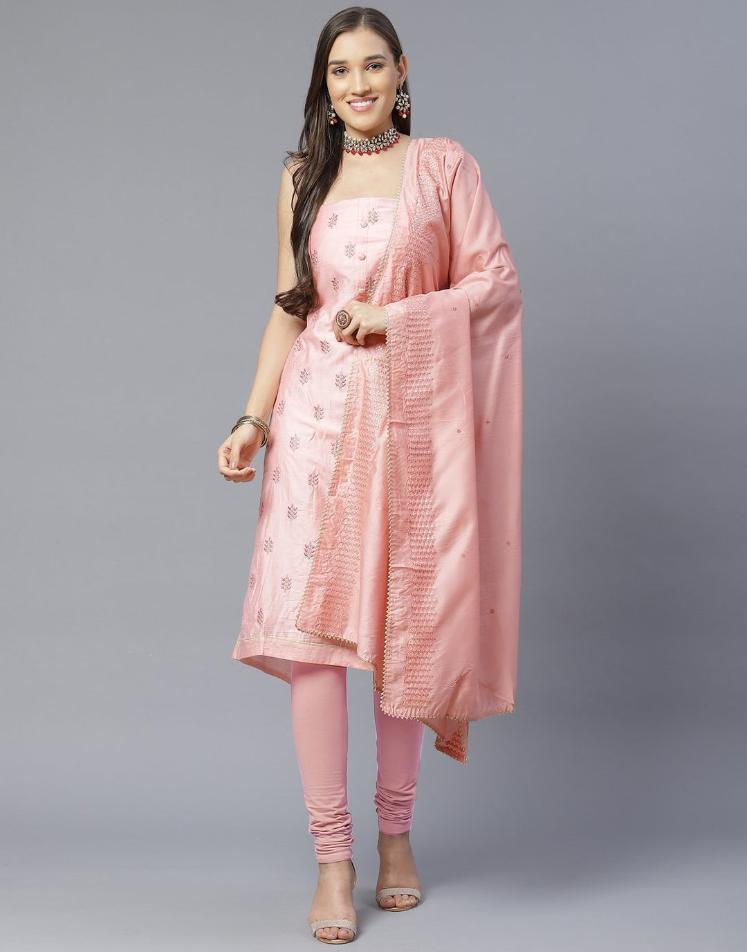Chanderi Suit Set
