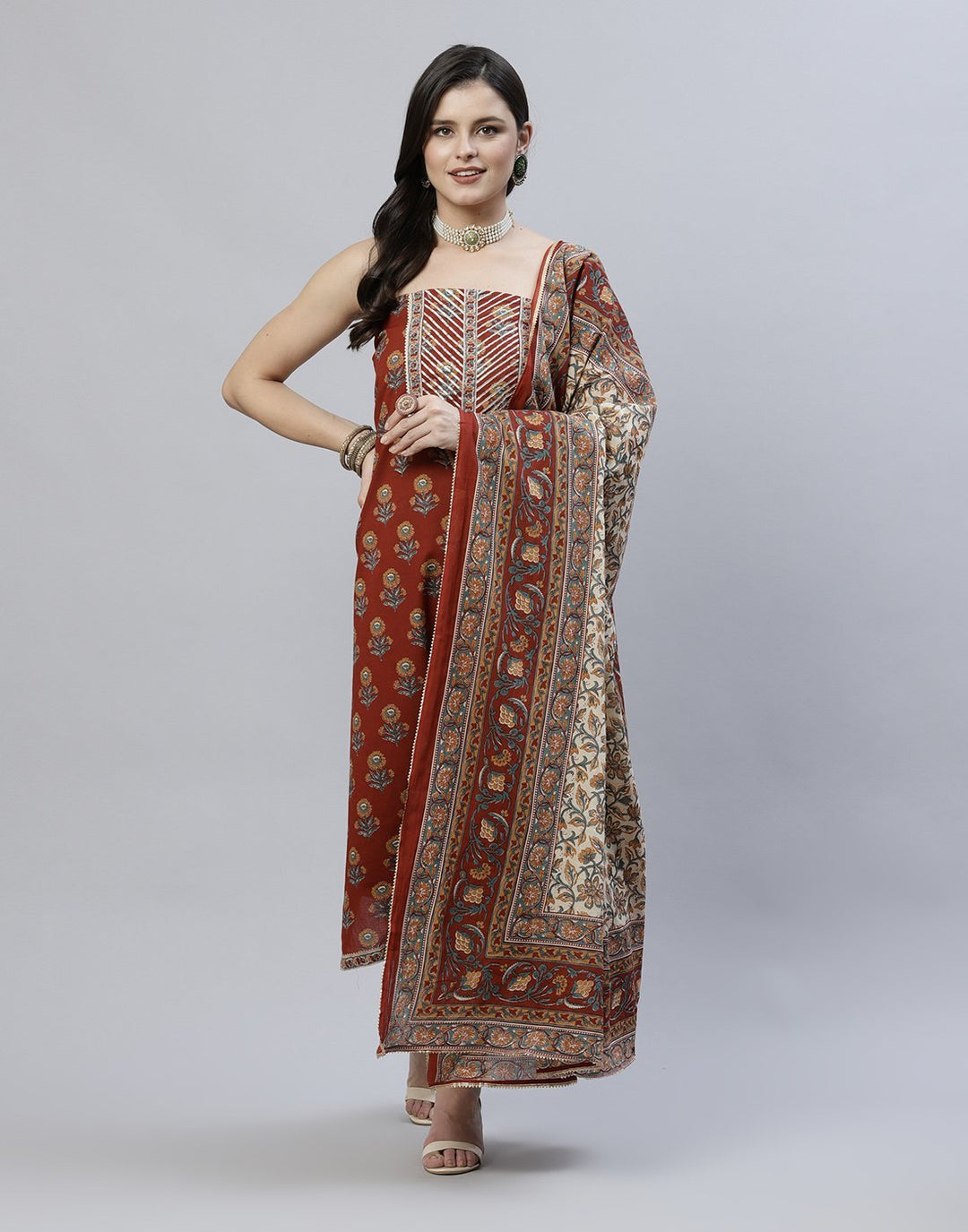 Printed Cotton Suit Piece