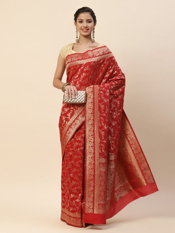 Zari Zaal Art Handloom Woven Saree