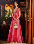 Embroidered Georgette Anarkali Salwar Kameez Stitched Suit With Mirror Work