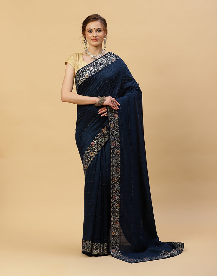 Embroidered Art Tussar Saree