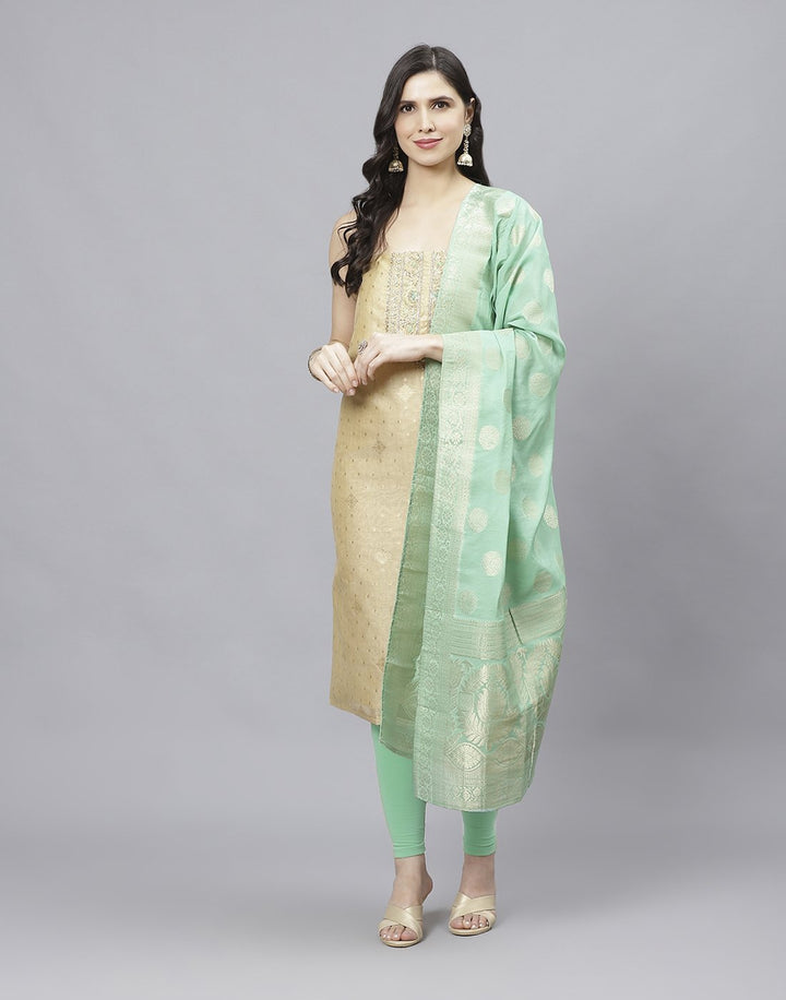 Chanderi Embroidered Suit piece