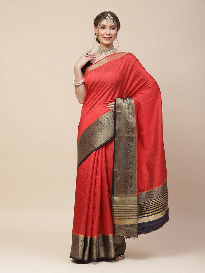 Zari Work Woven Art Handloom Saree