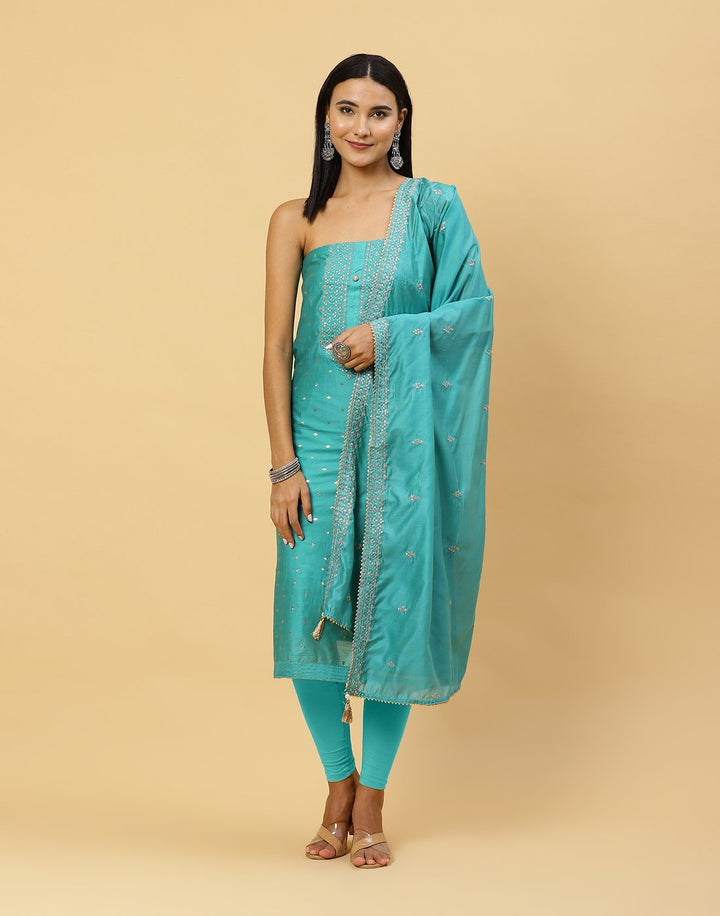Embroidered Chanderi Suit Piece
