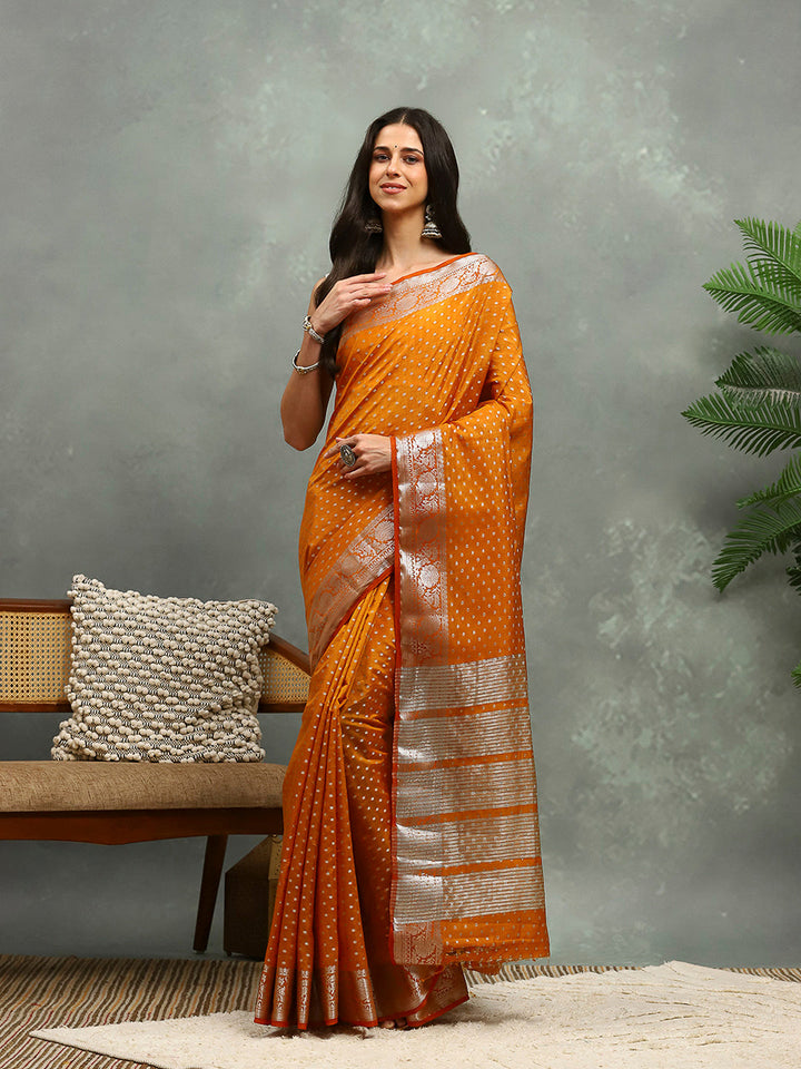 Woven Booti Art Silk Saree
