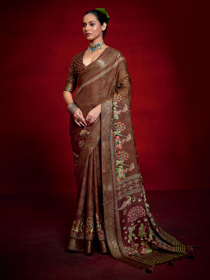Printed Art Silk Saree