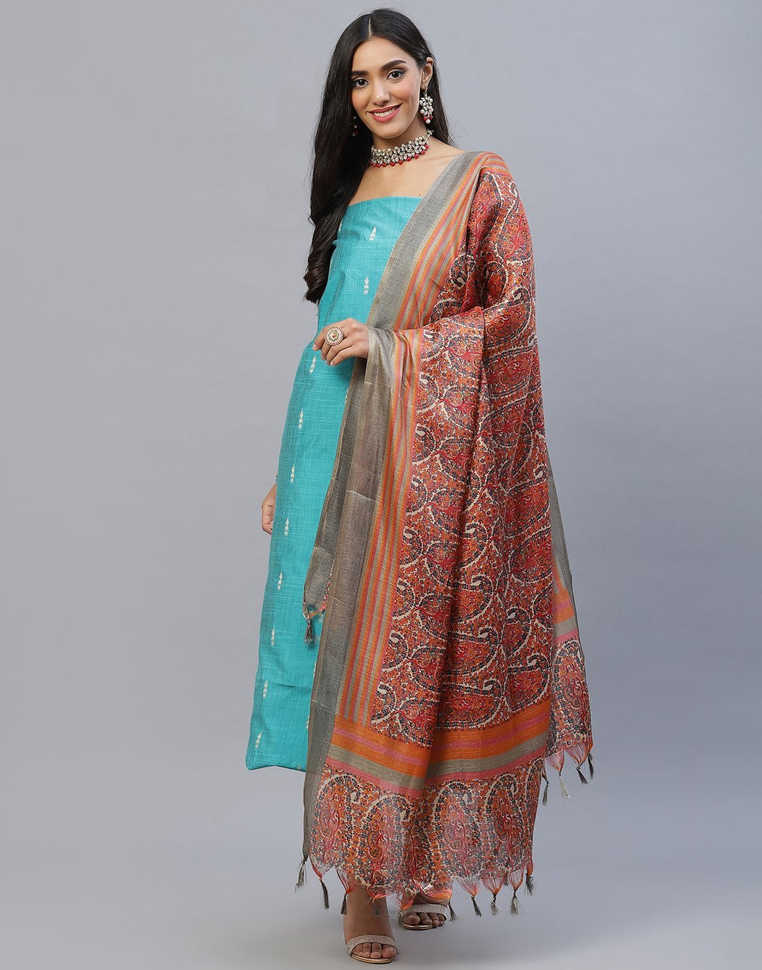 Chanderi Cotton Suit Set