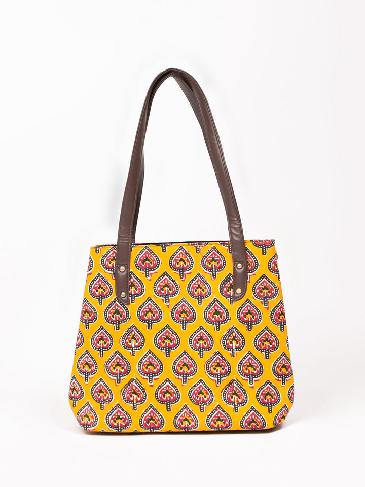 Cotton Handbag And Purse Set