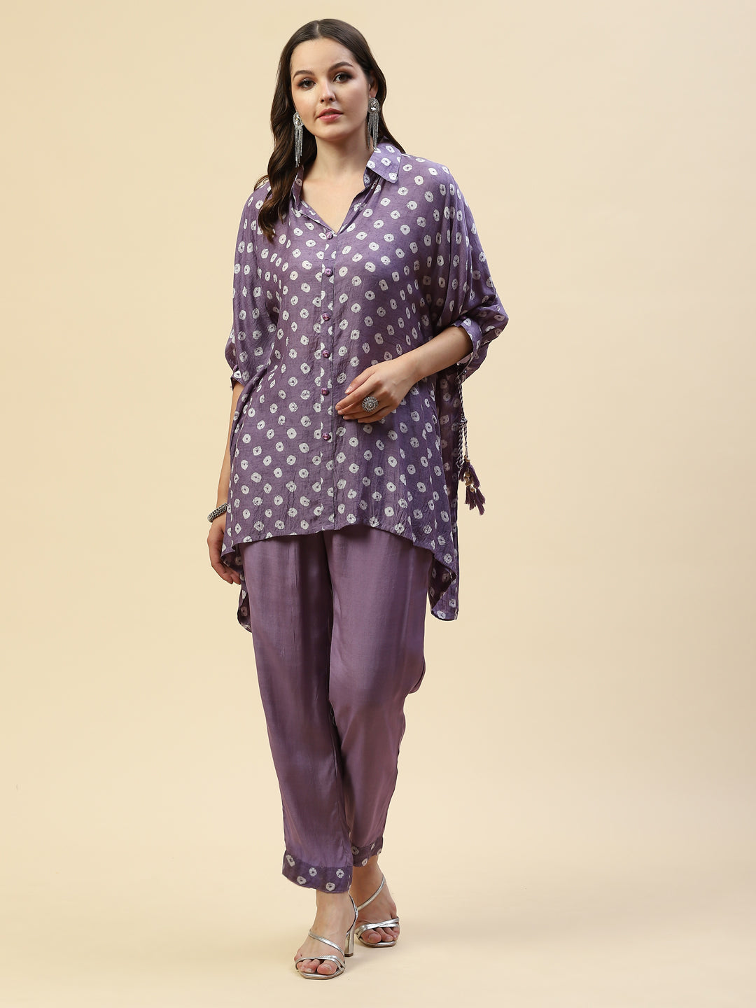 Printed Muslin Kurta With Pants