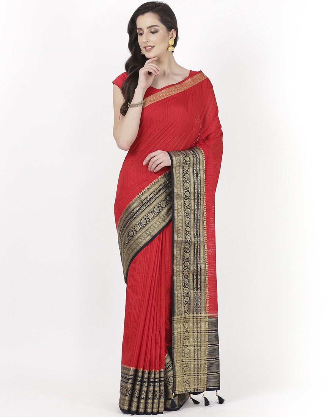 MBZ Meena Bazaar-Art Handloom Saree