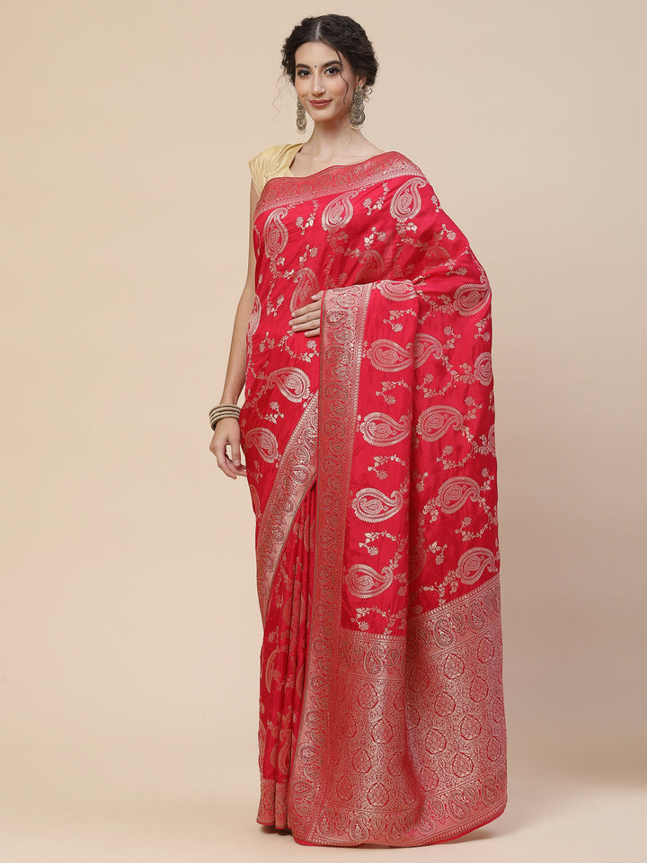 Stone Work Banarasi Embroidered Saree