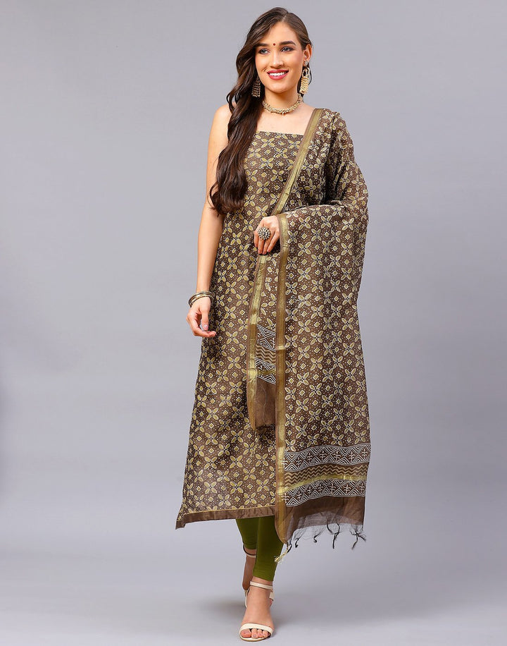 Chanderi Printed Suit Piece
