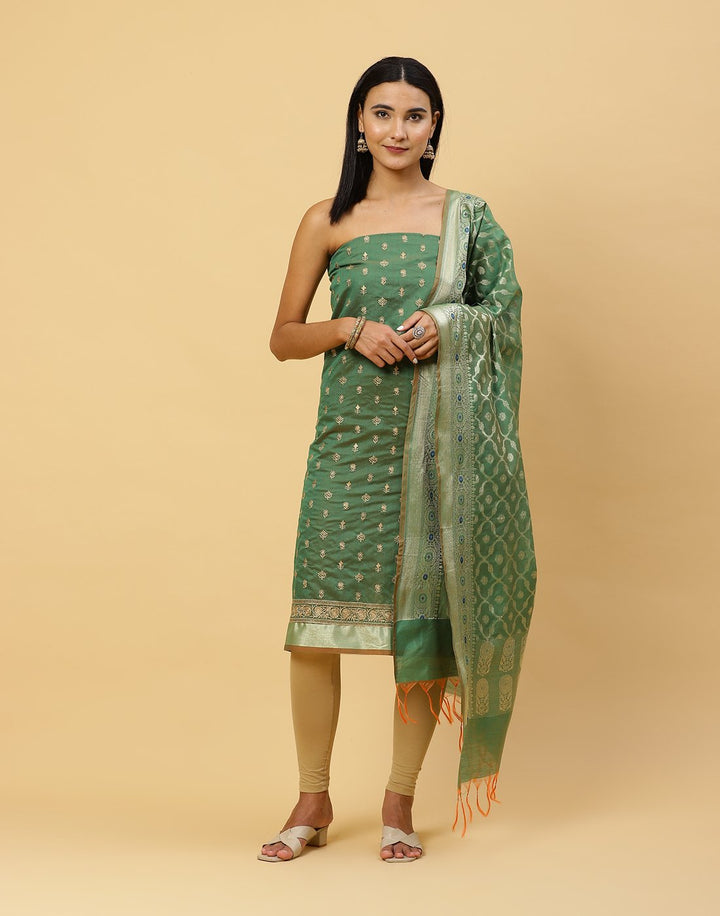 Embroidered Chanderi Suit Piece
