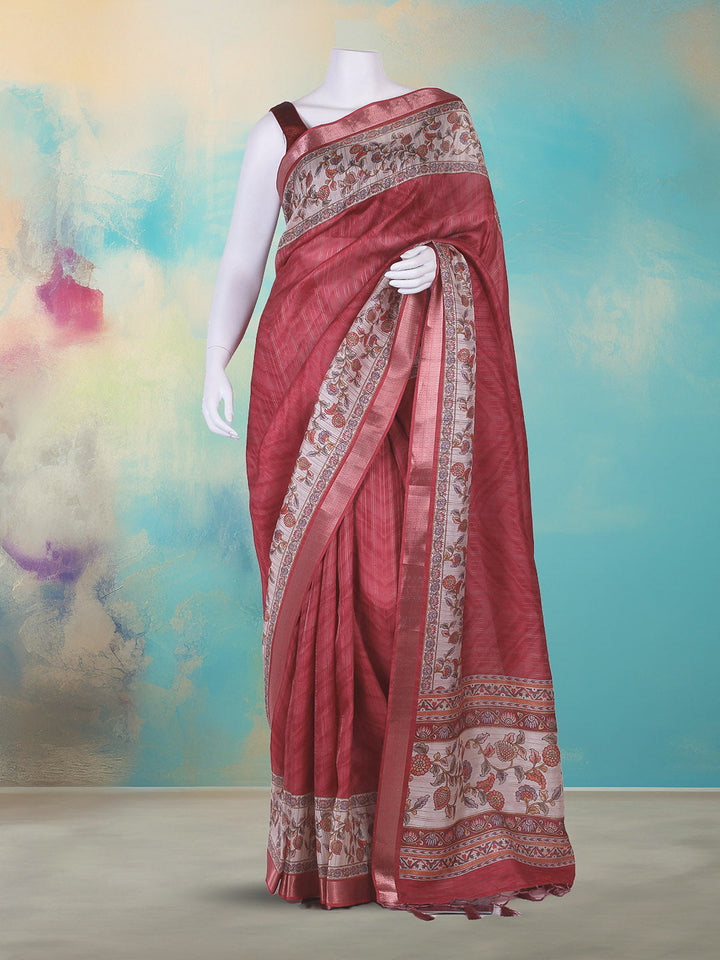 Printed Art Silk Saree