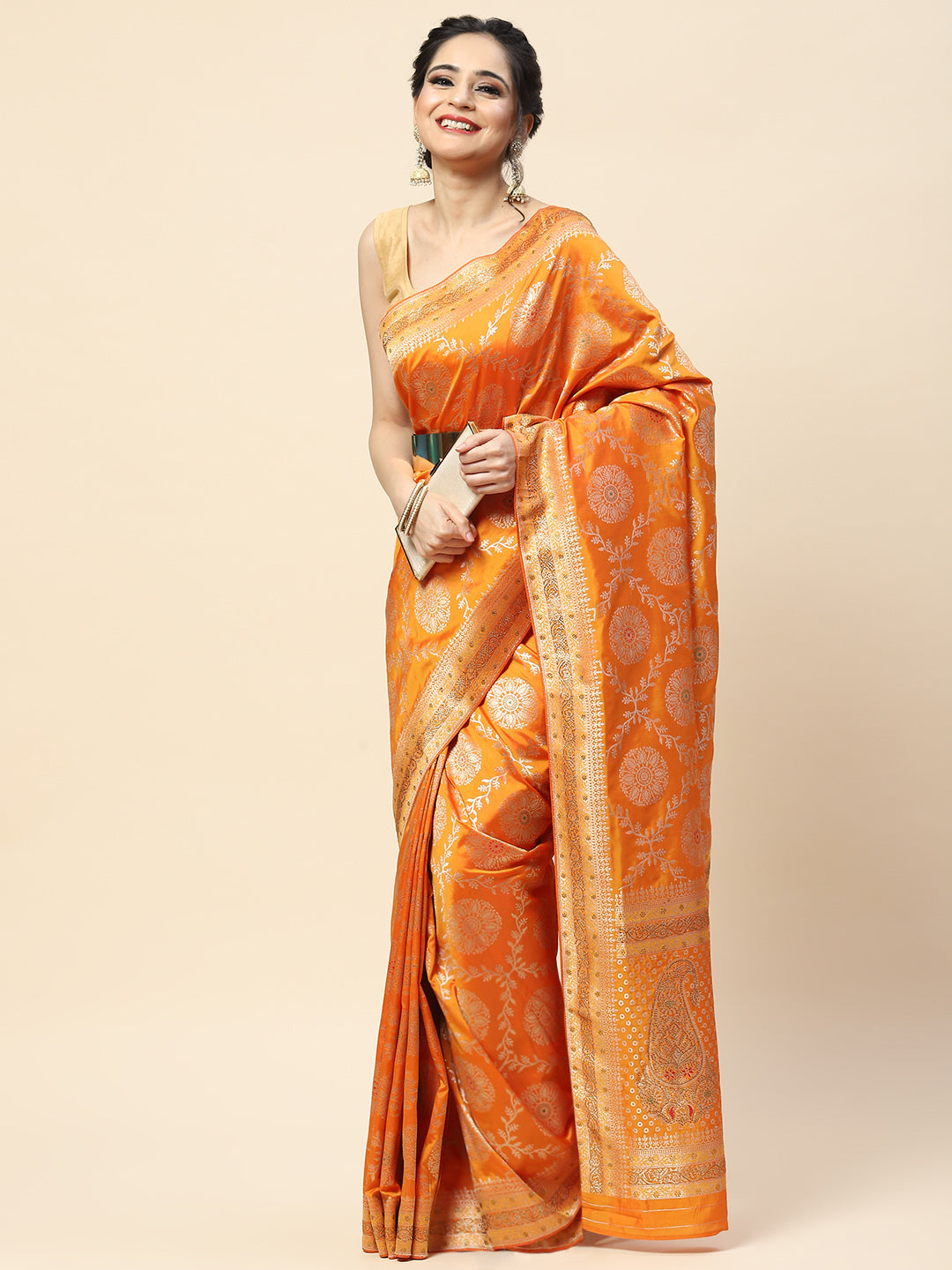 Stone Jaal Woven Banarasi Saree