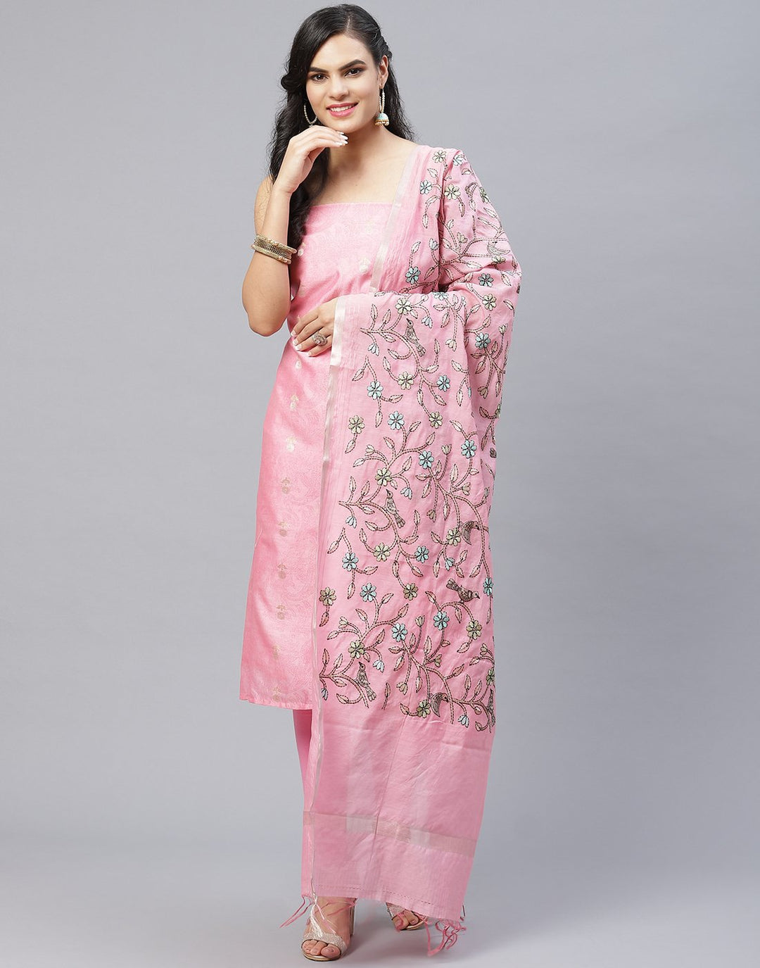 Chanderi Printed Suit Piece