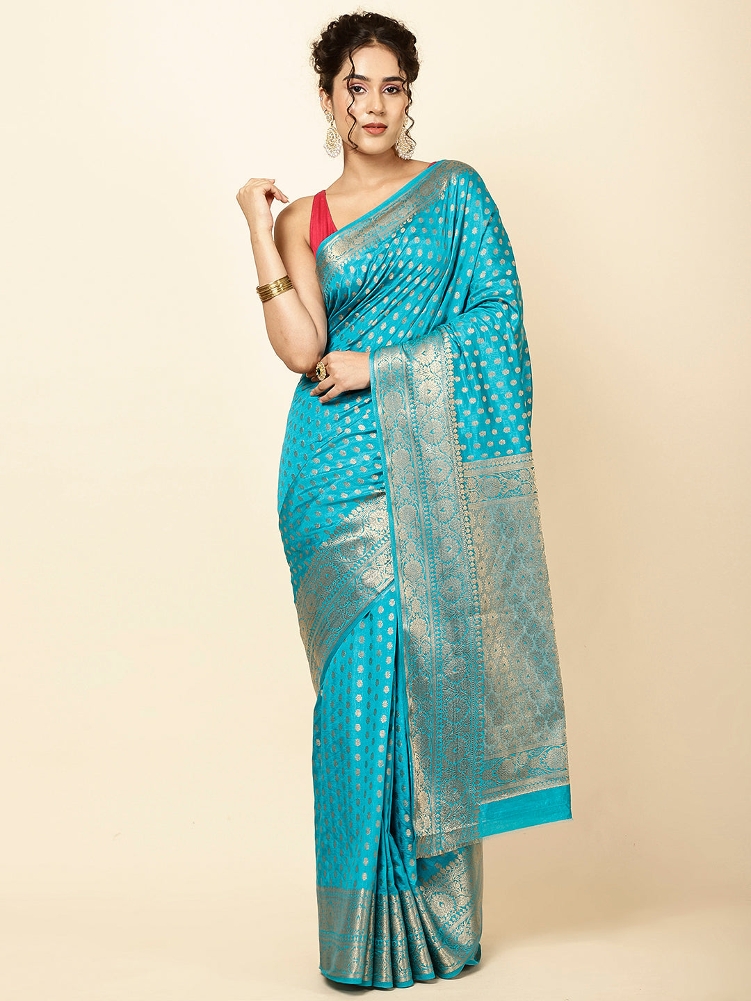 Zari Border Woven Handloom Saree