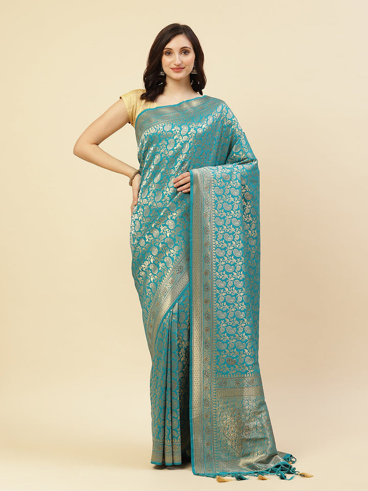 Stone Jaal Banarasi Saree