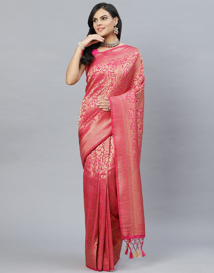 Art handloom Woven Embroidery Saree