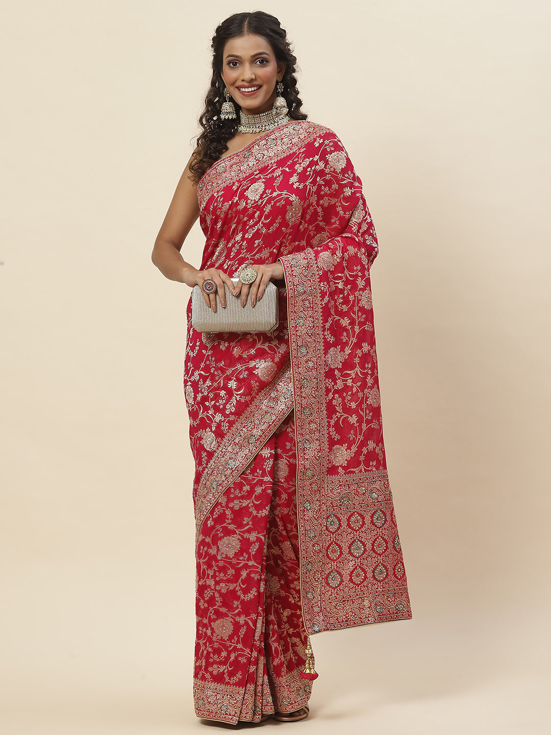 Embroidered Banarsi Saree