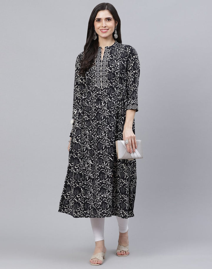 Printed Cotton Anarkali Kurti