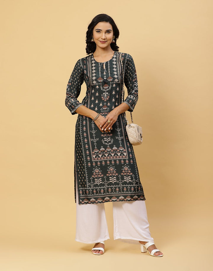 Printed Cotton Muslin Kurti