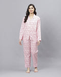 Pink Cotton Printed Comfort Wear