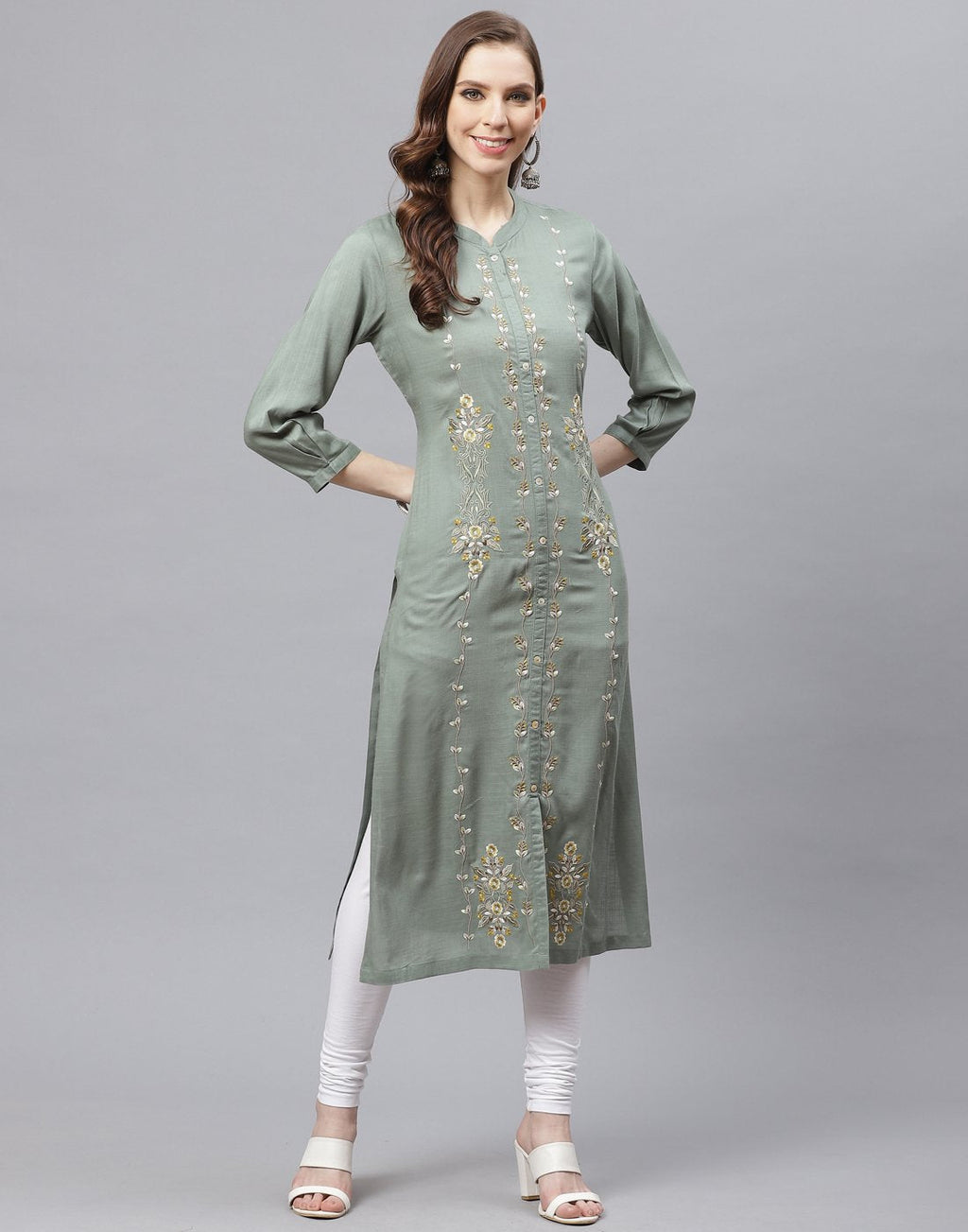 Cotton Kurti With Embroidery