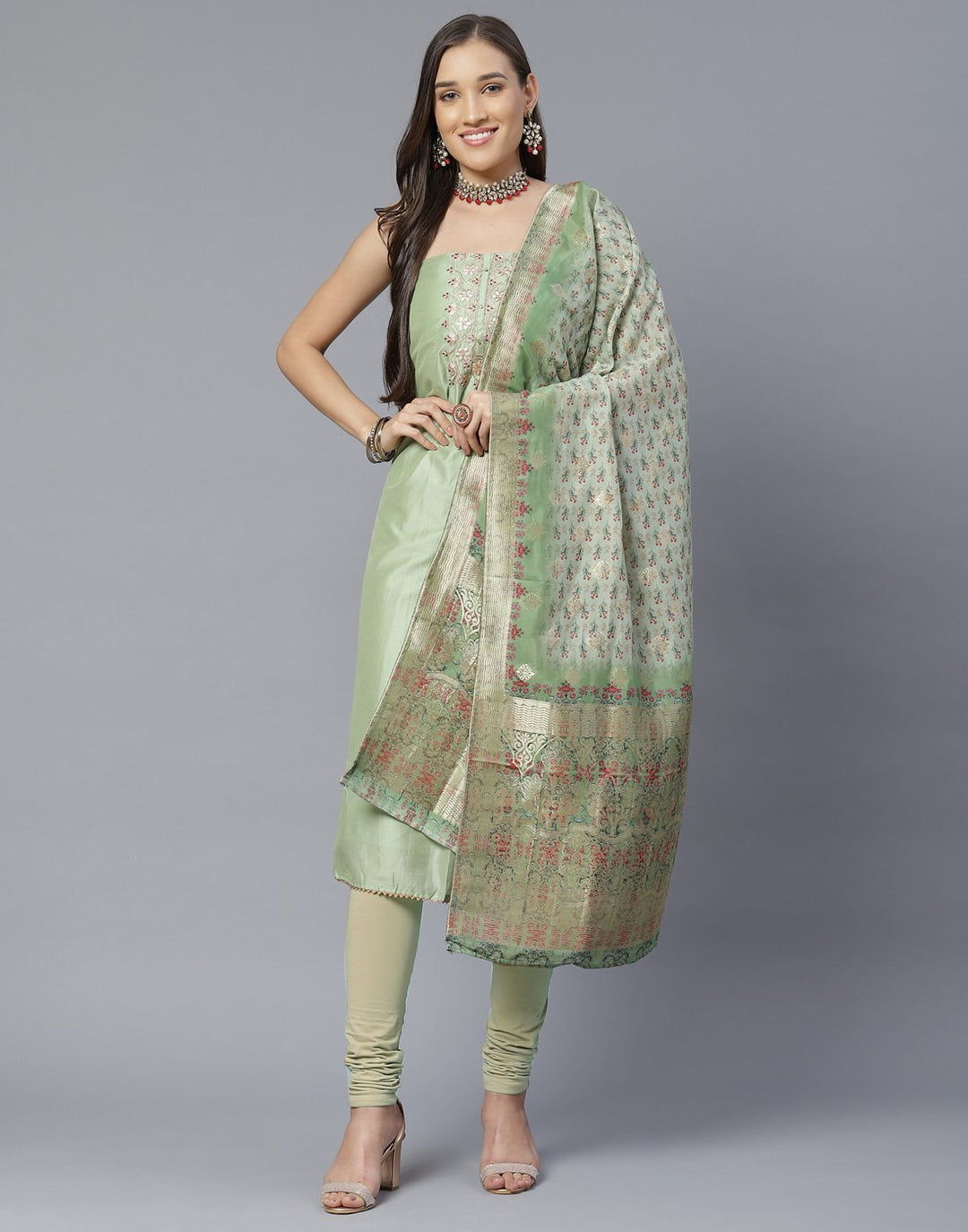 Chanderi Suit Set