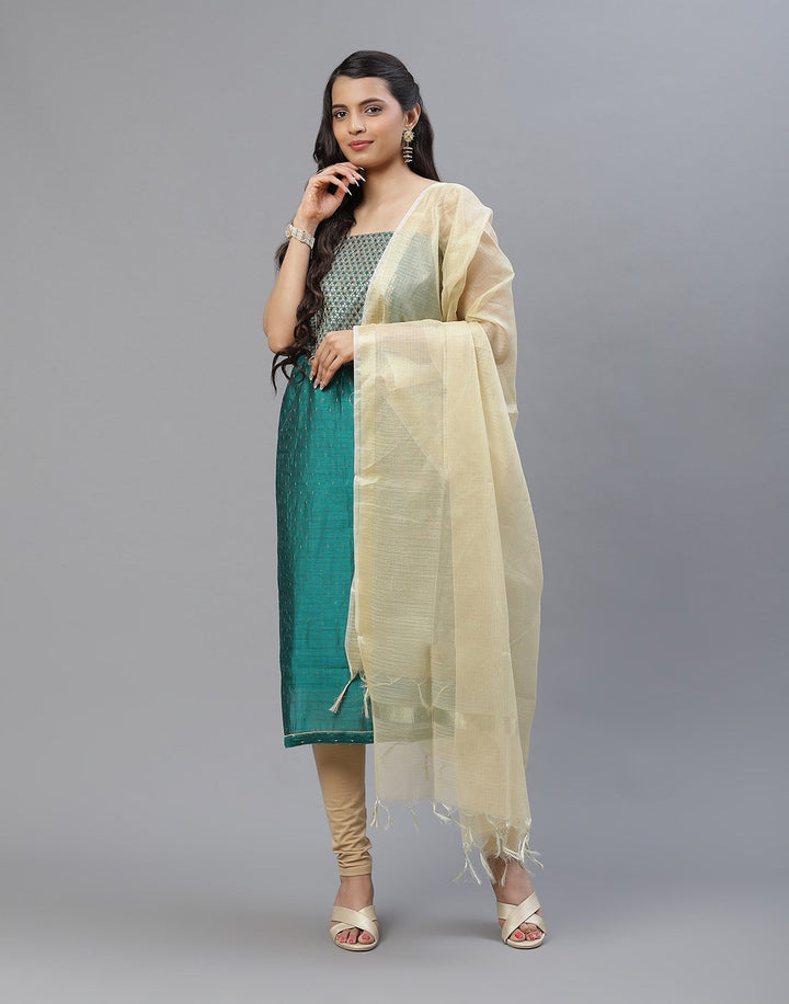 Chanderi Embroidered Suit piece