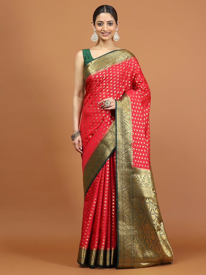 Zari Border Woven Art Silk Saree