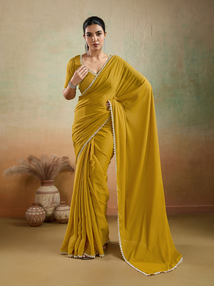 Woven Design Georgette Saree