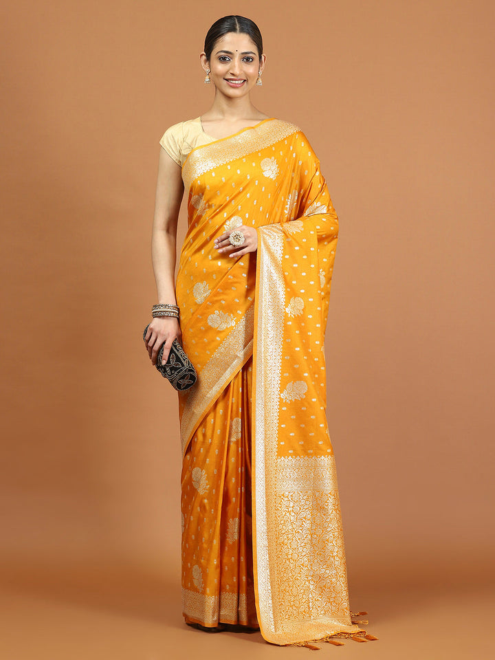 Zari Border Woven Art Silk Saree