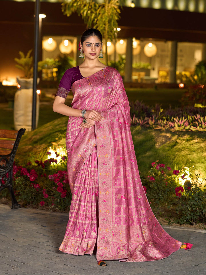 Sequence Woven Design Art Silk Saree