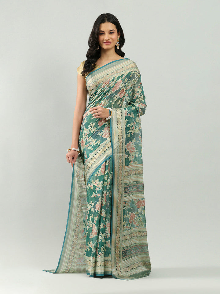 Digital Printed Georgette Saree