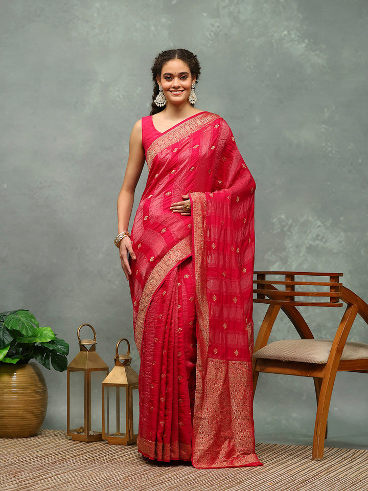 Woven Border Tissue Saree