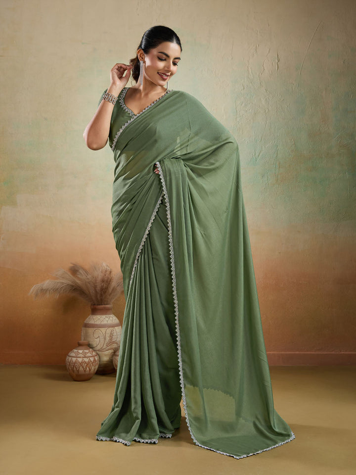 Woven Design Georgette Saree