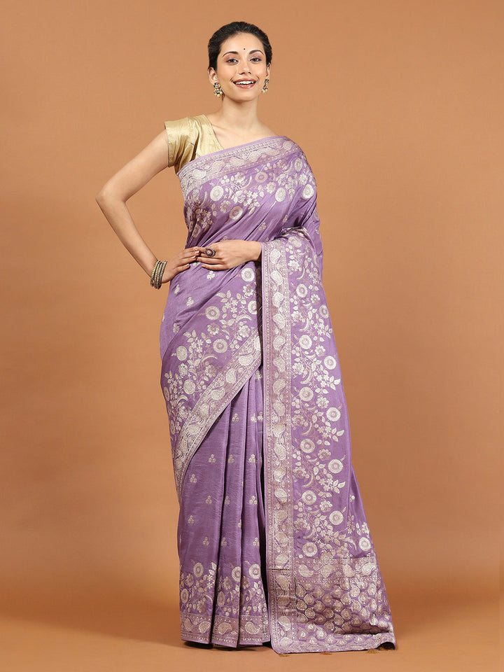 Zari Woven Chiffon Woven Saree