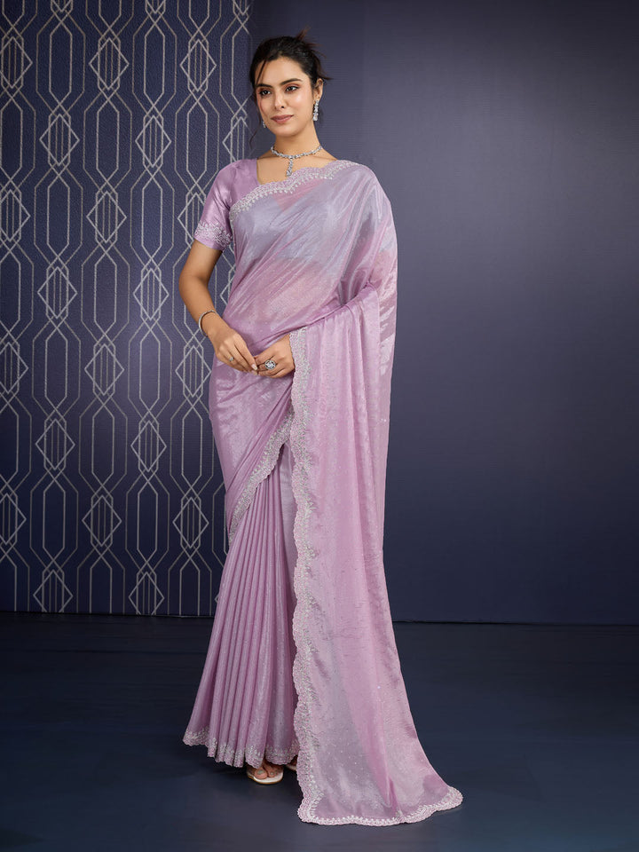 Embroidered Georgette Saree