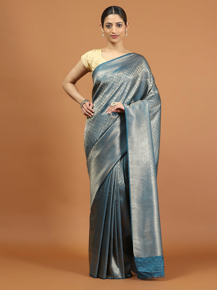 Zari Border Woven Art Silk Saree
