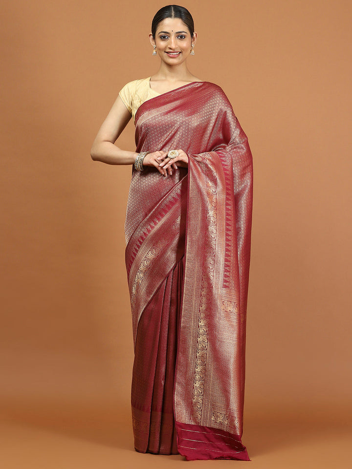 Zari Border Woven Art Silk Saree